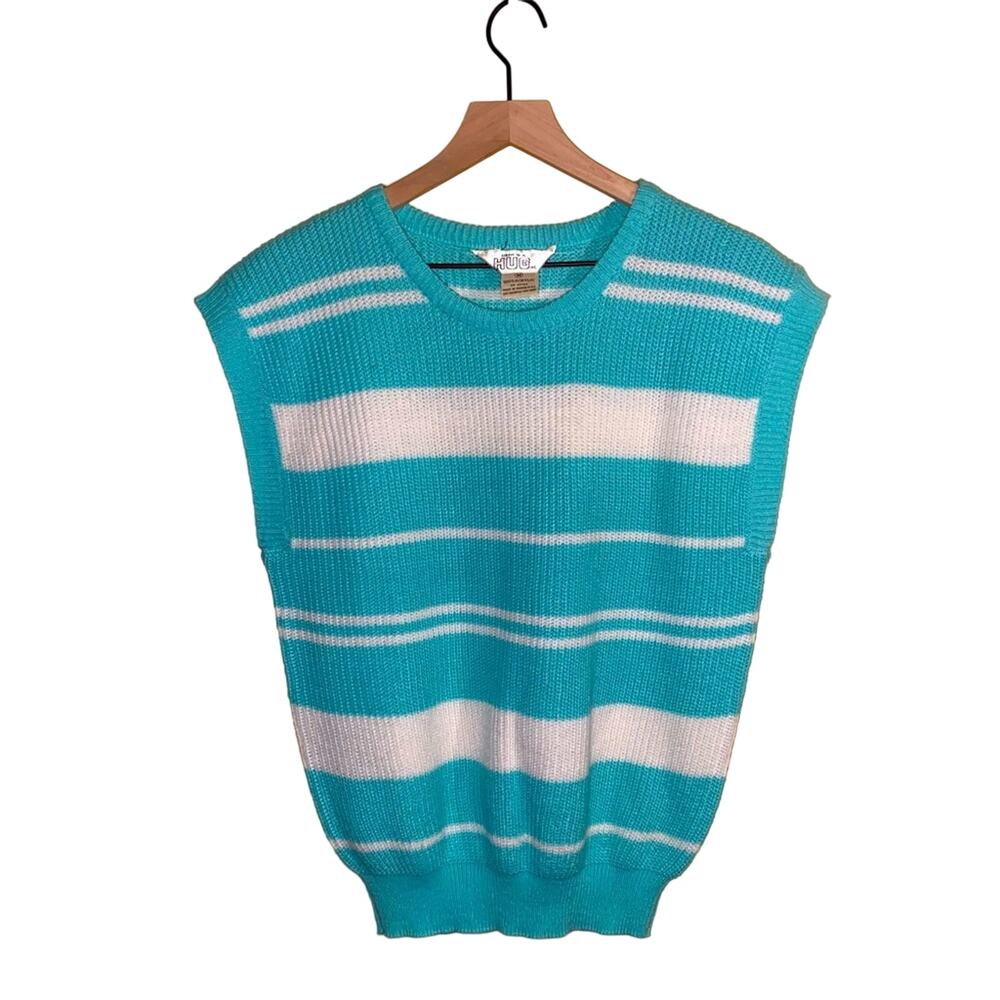 VNTG HERES A HUG acrylic sweater vest M